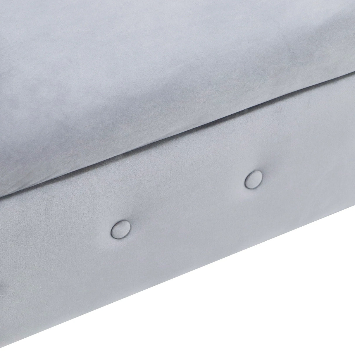 Classic Velvet Storage Chaise Lounge With Pillow - Omega Lifestyles