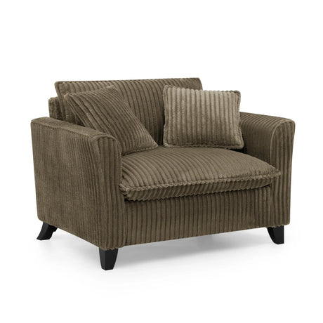 Corduroy Ergonomic Back Support Lazyman Sofa Chair - Omega Lifestyles