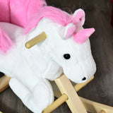Magical Unicorn Singing Plush Rocking Horse Toy - Omega Lifestyles