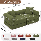 Modular Folding Corduroy Convertible Sofa Bed - Omega Lifestyles