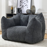 Chenille Foam Bean Bag Chair For Adults - Omega Lifestyles