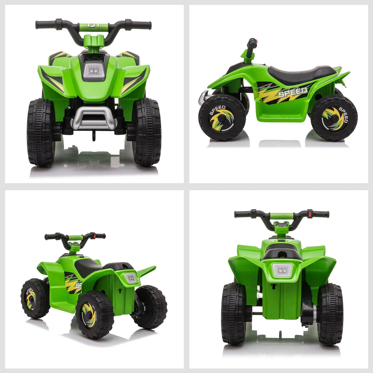 6V Battery-Powered Kids Steel Frame ATV Ride-On Toy - Omega Lifestyles