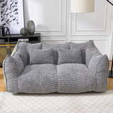 Dual Chenille Bean Bag Chair With High Resilience Foam Core - Omega Lifestyles