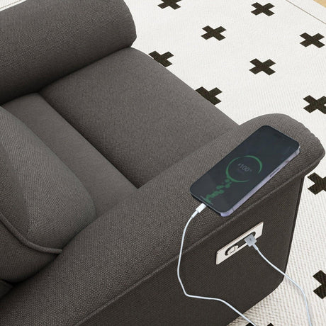 Wall Hugger Power Recliner With USB Charging Ports - Omega Lifestyles