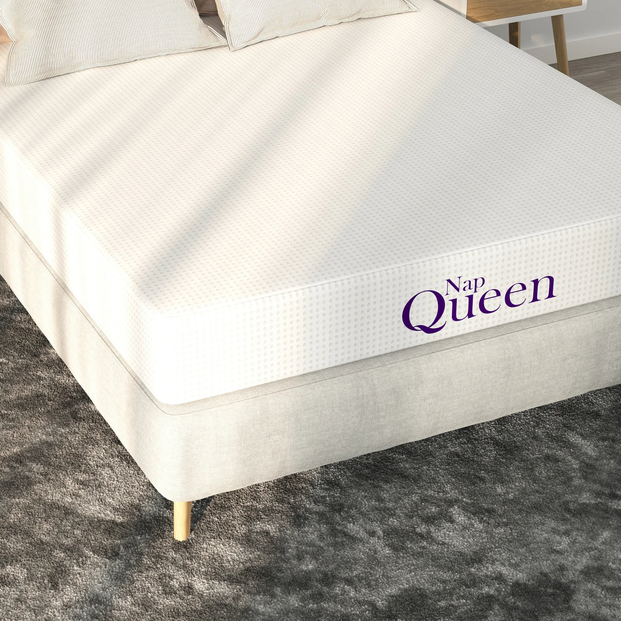 Twin Medium 12-Inch Charcoal Memory Foam Mattress - Omega Lifestyles