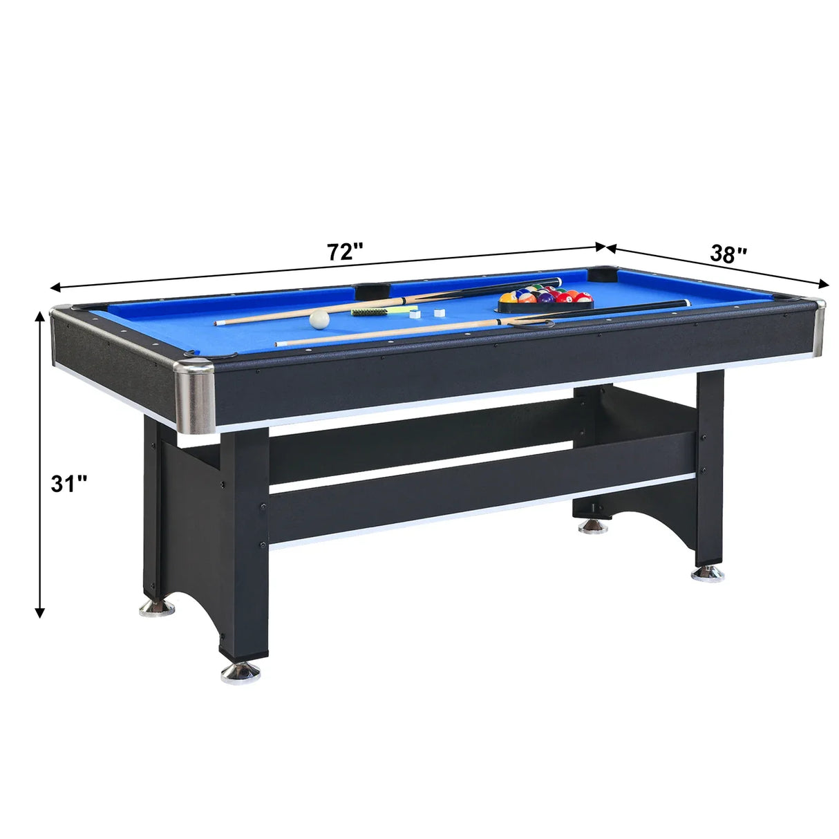 6-Foot Pool Table With Removable Table Tennis Top - Omega Lifestyles