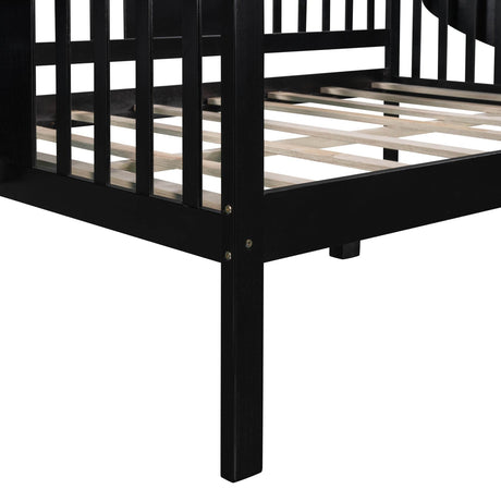 Full Full Size Solid Wood Espresso Daybed Frame - Omega Lifestyles