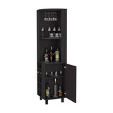 Leah Corner Bar Cabinet With Wine Rack Storage - Omega Lifestyles