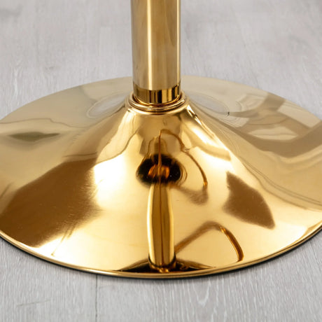 Set Of 2 Off-White Velvet 360-Degree Rotation Bar Chairs - Omega Lifestyles