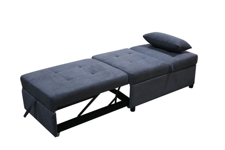 Multifunctional Folding Ottoman Sofa Bed Dark Gray - Omega Lifestyles