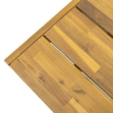 Modern Acacia Wood Dining Bench Set of 2 - Omega Lifestyles