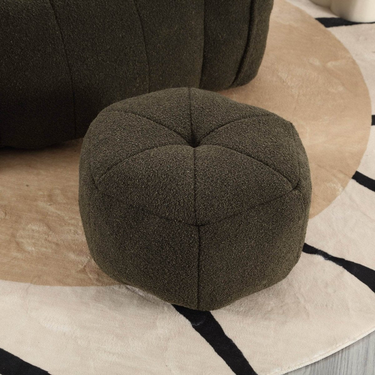 Soft Chenille Bean Bag Chair with Foam - Sleep Galleria