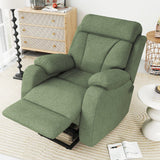 Power Lift Recliner Medium-Soft Snowflake Velvet Chair - Omega Lifestyles