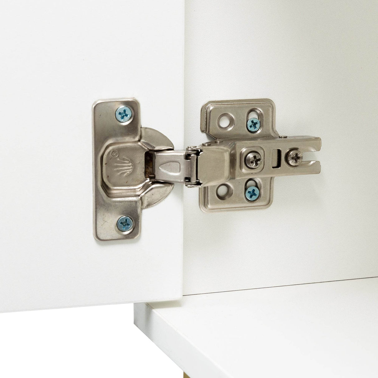 Antique White Particle Board TV Stand Console With LED Lights - Omega Lifestyles