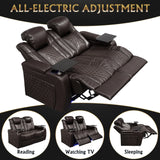 2-Piece Ultra Plush Top-Grain Nappa Leather Power Recliner - Omega Lifestyles