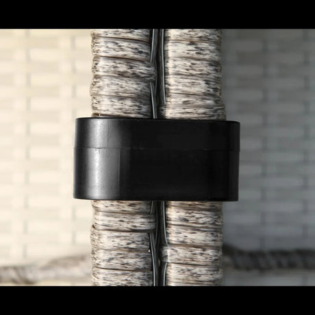 Outdoor Fully Assembled 4-Piece HDPE Wicker Seating Group - Omega Lifestyles