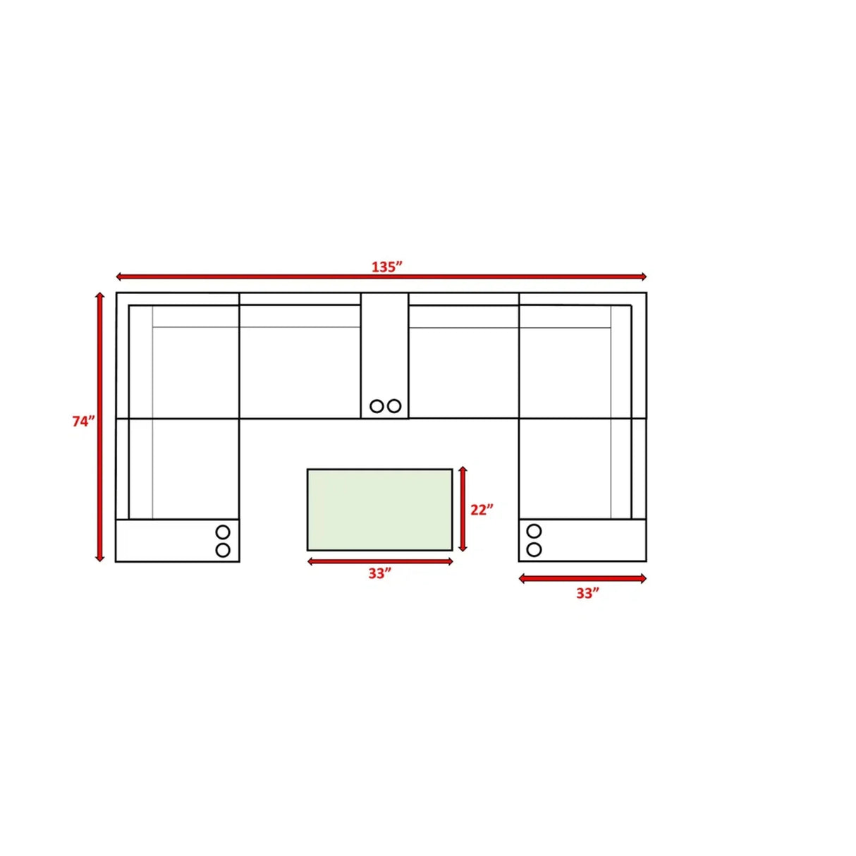 Winsford 10-Piece Outdoor Modular Wicker Sectional Set - Omega Lifestyles