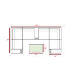 Winsford 10-Piece Outdoor Modular Wicker Sectional Set - Omega Lifestyles