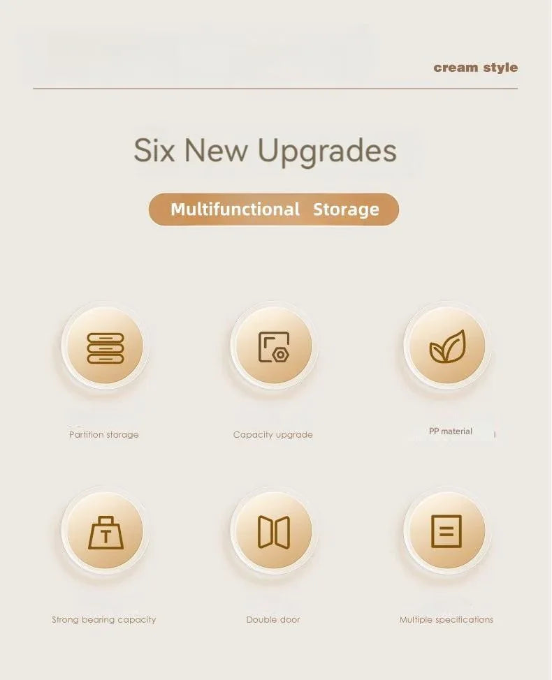 Folding Plastic Wardrobe Cabinet With Wheels and Hangers - Omega Lifestyles