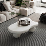 Modern 40-Inch Cloud Shaped Lacquered Coffee Table - Sleep Galleria
