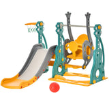 3-in-1 Toddler Swing Slide Set With Basketball Hoop - Omega Lifestyles
