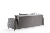 Modern Tufted Back Upholstered Wood Sleeper Sofa - Omega Lifestyles