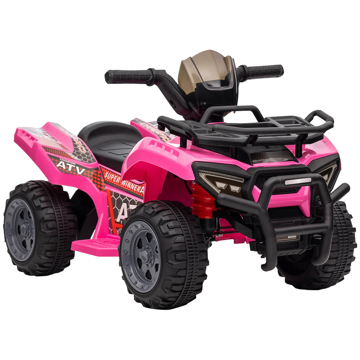 Kids Electric 6V Pink Four Wheeler Ride-On Toy - Omega Lifestyles