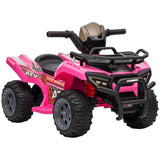 Kids Electric 6V Pink Four Wheeler Ride-On Toy - Omega Lifestyles