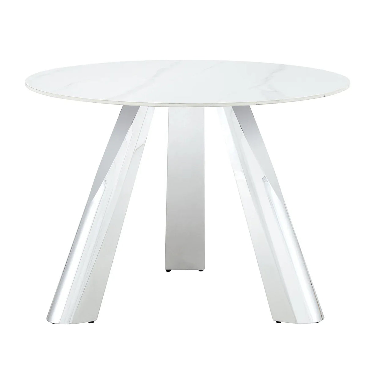 42-Inch Round Sintered Stone Dining Table With Chairs - Omega Lifestyles