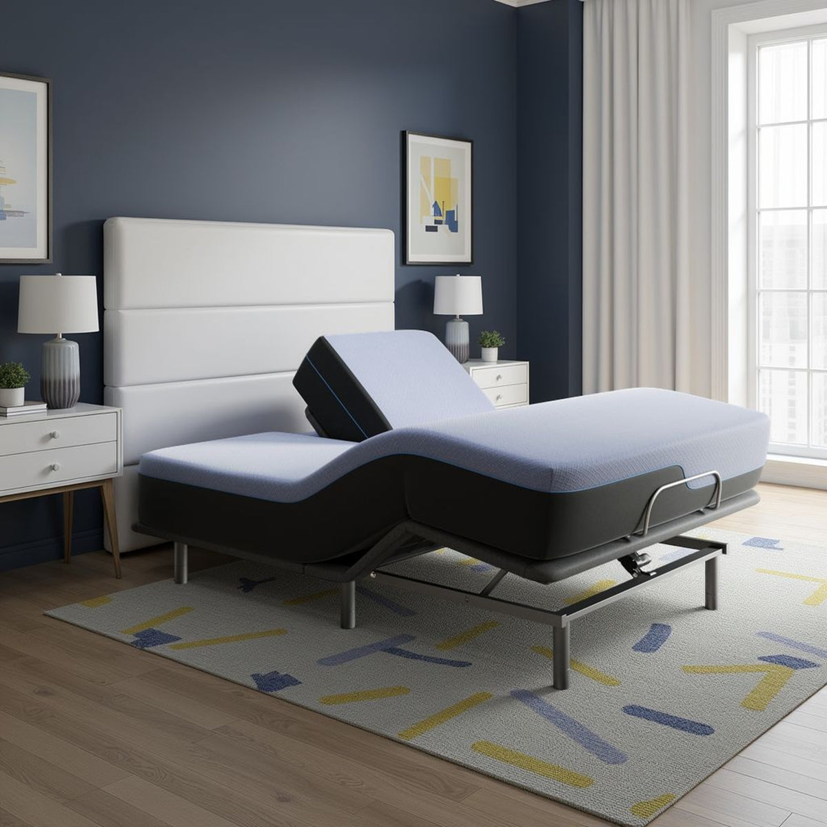 Soft 12-Inch Plush Hybrid Memory Foam Queen Mattress Bundle