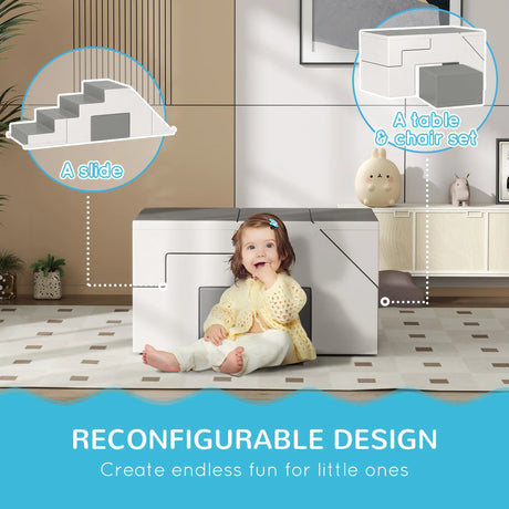 2-Piece Soft Foam Kids Climbing Play Set - Omega Lifestyles