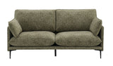 Green Chenille Compressed Cushion 2-Seat Sofa - Omega Lifestyles