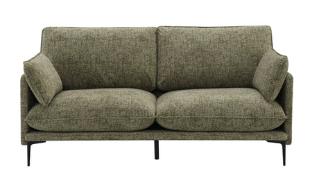 Green Chenille Compressed Cushion 2-Seat Sofa - Omega Lifestyles