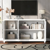 Modern White Particle Board MDF TV Stand Cabinet - Omega Lifestyles