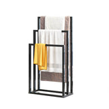 Chrome Finish Metal Free Standing 3-Tier Towel Rack - Omega Lifestyles