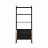Natural Rattan Storage Cabinet Bookshelf With Doors - Omega Lifestyles