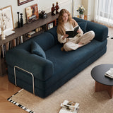 Modular Convertible Corduroy Fabric Floor Sofa Bed