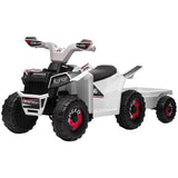 Kids Electric ATV Ride-On With Cargo Trailer - Omega Lifestyles