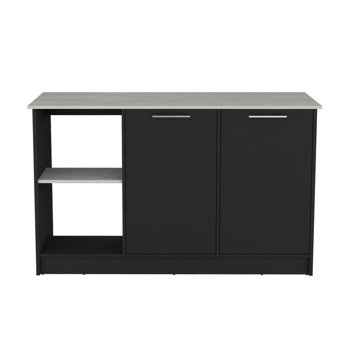 Modern Particle Board Kitchen Island With Double Doors - Omega Lifestyles