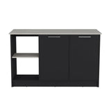 Modern Particle Board Kitchen Island With Double Doors - Omega Lifestyles