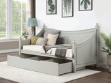 Transitional Light Gray Solid Wood Twin Daybed Frame - Omega Lifestyles