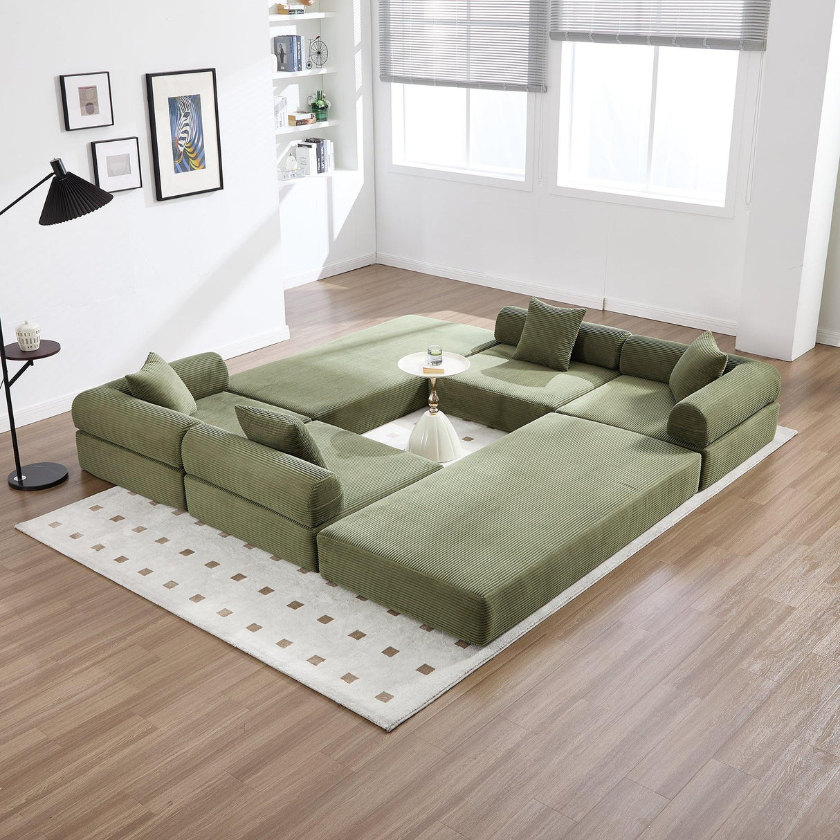 Convertible Folding Corduroy Memory Foam Sofa Bed - Omega Lifestyles