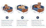 Solid Wood Elevated Orthopedic Dog Bed With Foam Cushion - Sleep Galleria