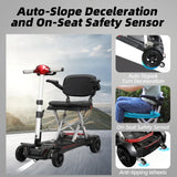 Folding Compact 4-Wheel Mobility Scooter With 24-Mile Range - Omega Lifestyles