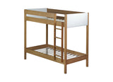 Twin Over Twin Rubber Wood Teddy Fleece Upholstered Bunk Bed - Omega Lifestyles