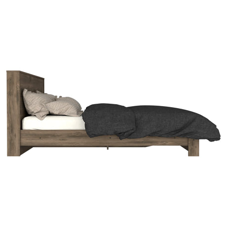 Modern Full XL Platform Bed Frame With Headboard - Omega Lifestyles