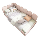 Pink Velvet Upholstered Twin Storage Daybed With Metal Frame - Omega Lifestyles