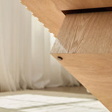 Modern Square MDF Pedestal Coffee Table 35 Inch - Sleep Galleria