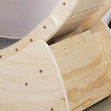 Solid Wood Indoor Cat Exercise Running Wheel - Sleep Galleria