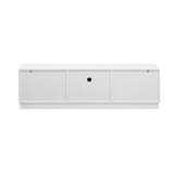 Modern Minimalist White MDF TV Stand With Storage - Sleep Galleria